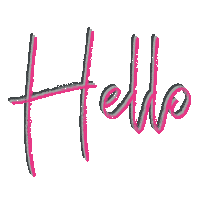 Hello Sticker by lindaencontent.nl