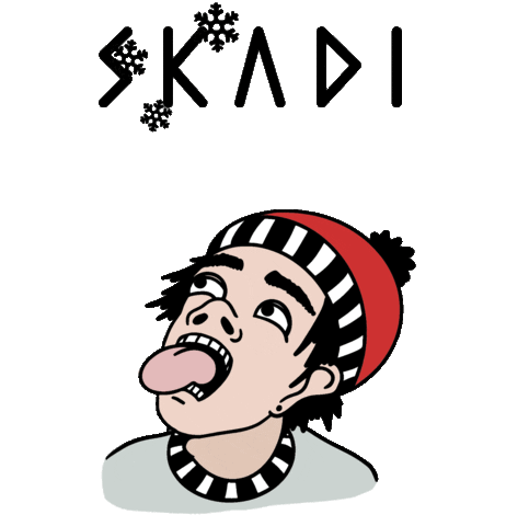 Kid Tongue Sticker by SKADI Skis