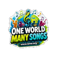 One World Artist Sticker by International Society for Music Education