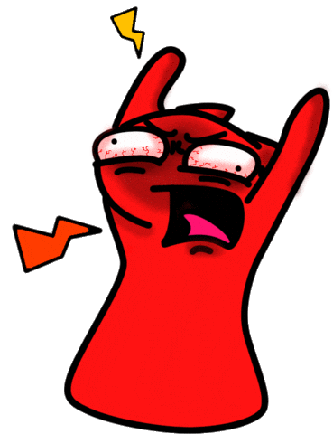 angry mad STICKER