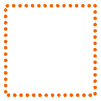 Orange Frame Sticker by Rendr MASTERD