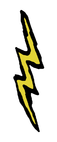 Charging Lightning Bolt Sticker