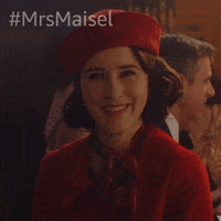 Rachel Brosnahan Smile GIF by The Marvelous Mrs. Maisel