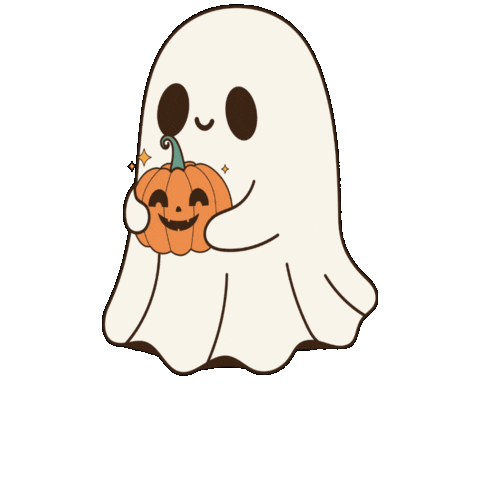 Cute Ghost Sticker by ZauberMerch