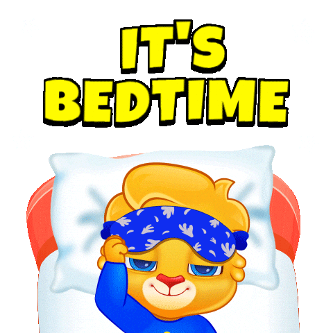 Sleepy Good Night Sticker by Lucas and Friends by RV AppStudios
