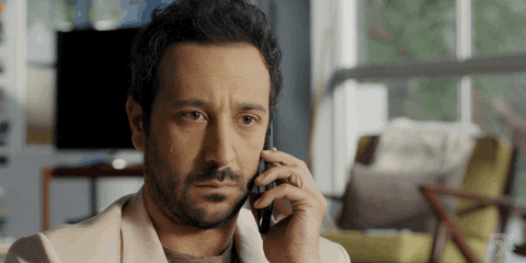 shocked phone call GIF by You're The Worst 