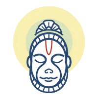 India Yoga Sticker by superbrilliand