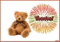 Teddy Bear Thanks GIF