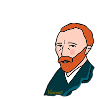 Van Gogh Vincent Sticker by Grupo Sur Nicaragua