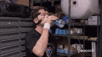 Dwight Gets Water in His Mask