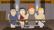 community center meeting GIF by South Park 