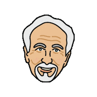 Happy Old Man Sticker by caracaraNYC