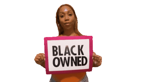 Buy Black Small Business Sticker by Dani Coleman