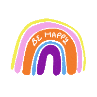 Happy Rainbow Sticker