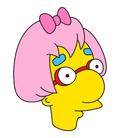 The Simpsons Pink Sticker by doña batata