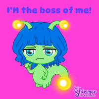 Shimmer The Glowworm Main Character Energy Glow Up Attitude Girl Power Boss GIF by ShimmertheGlowworm