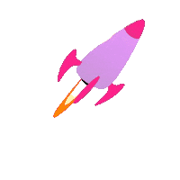 Construindouniversos rosa fogo universo foguete Sticker