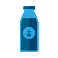 hopecitysrq coffee church sunday bottle Sticker