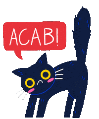 Scared Scaredy Cat Sticker