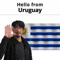 Uruguay Uy Sticker