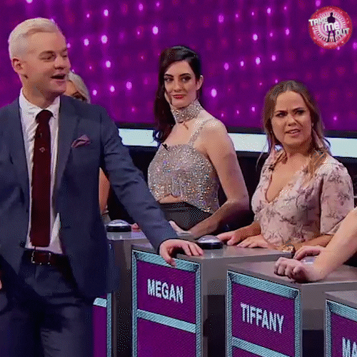 joel creasey laughing GIF by Take Me Out Australia
