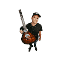Guitar Hawaii Sticker by highwatah