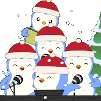 Merry Christmas Singing Sticker by Pudgy Penguins