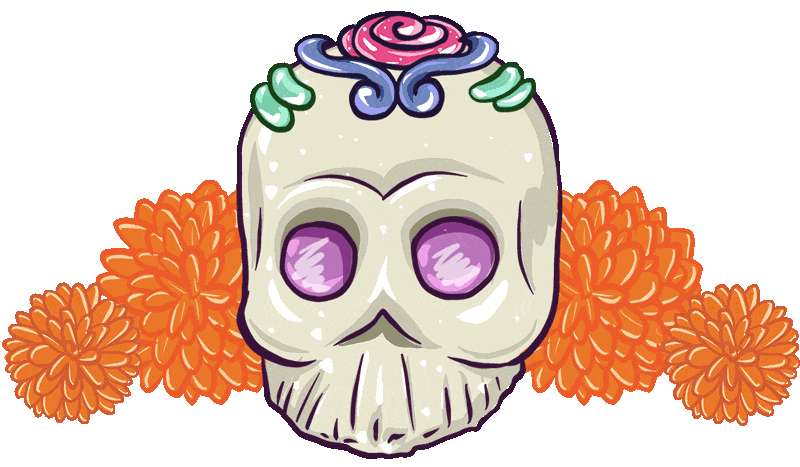 Day Of The Dead Halloween Sticker by BOMBONATOR_WOLPH