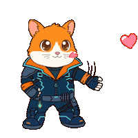 I Love You Kiss Sticker by Hamieverse