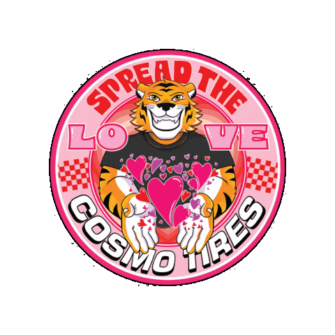 Heart Love Sticker by Cosmo Tires