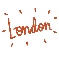 London Text Sticker by Bett Norris