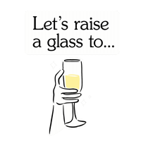 Italian Wine Cheers Sticker by Voga Italia