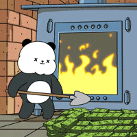 Money Burning GIF by Kanpai Pandas