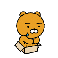 sad go away Sticker by KakaoFriendsEurope