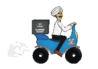 Srisunexpress hungry tea yum delivery Sticker