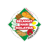 Nasi Lemak Hari Malaysia Sticker by Sunway Super App