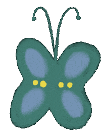 Doodle Butterfly Sticker
