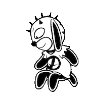 Hungry Burn Out Sticker by Sam Grinberg