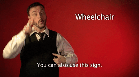 sign language wheelchair GIF by Sign with Robert