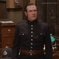 Lachlan Murdoch Reaction GIF by Murdoch Mysteries