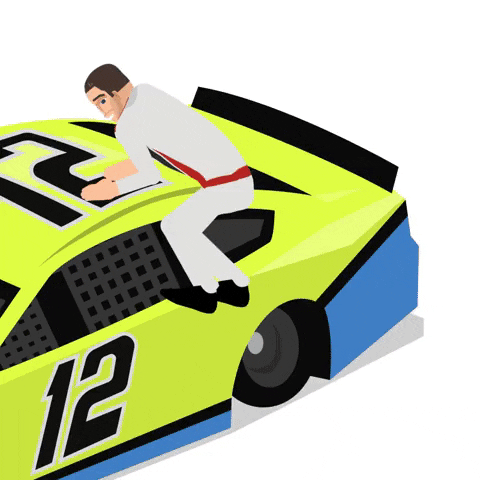 Auto Racing Emoji GIF by SportsManias