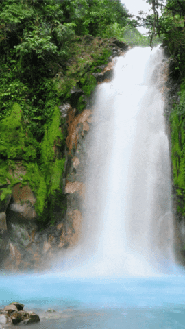 woodenboxlwp giphyupload waterfall scenery wallpaper animated waterfall screensaver enchanted waterfall background GIF