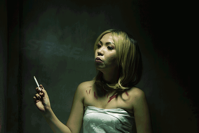 bride of chucky smoking GIF