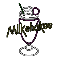bcdairy food retro yummy neon Sticker