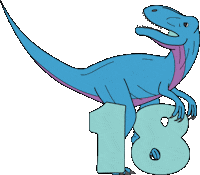 Dinosaur Dino Sticker by Charlotte Filshie