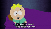 butters stotch couch GIF by South Park 