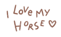 Horse Love Sticker by Catharina Stewart