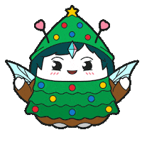 Merry Christmas Ghost Sticker by Boo