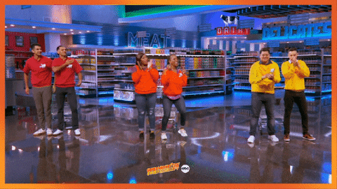 Supermarket Sweep Applause GIF by ABC Network
