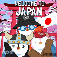 Mount Fuji Travel GIF by Pudgy Penguins